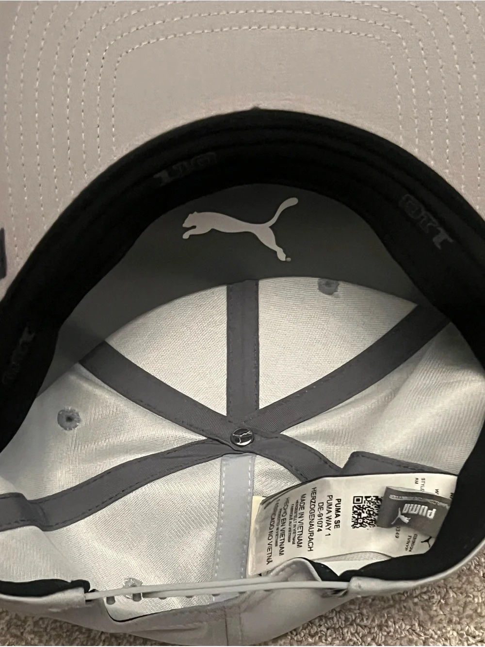 Puma Gray Hat with Raised Fox Logo